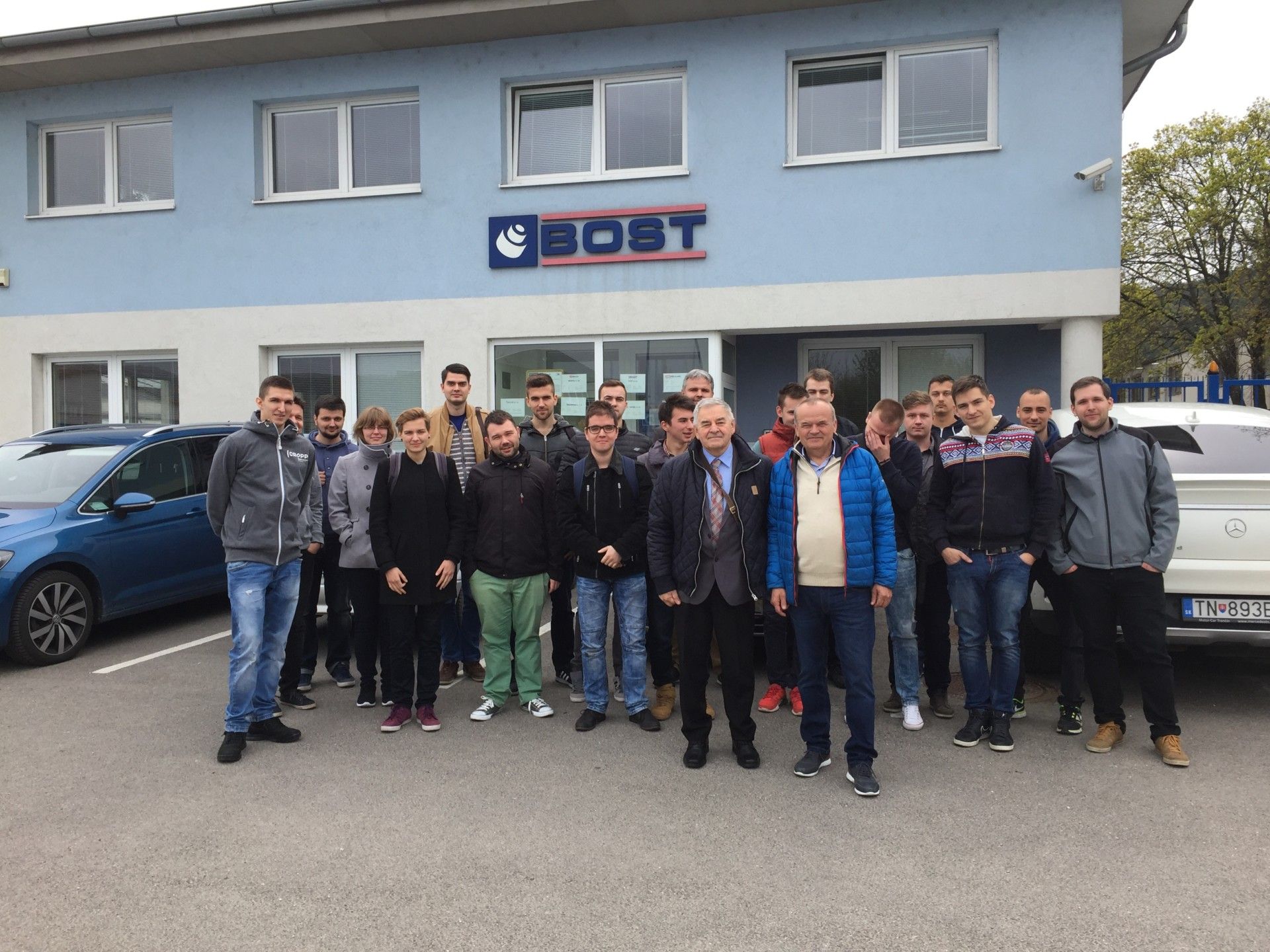 Návšteva študentov STU BA z katedry automatizácie na Stimbe a v Boste