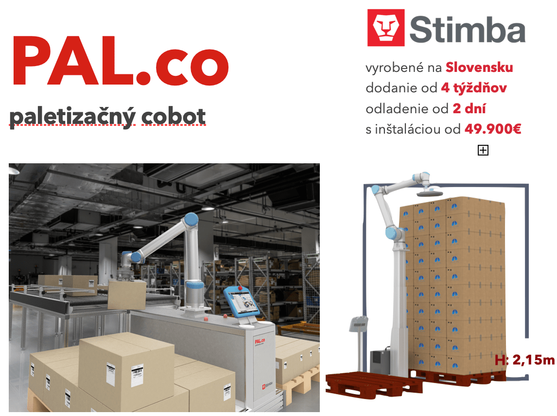 Paletizačný cobot PAL.co už od 49.900€
