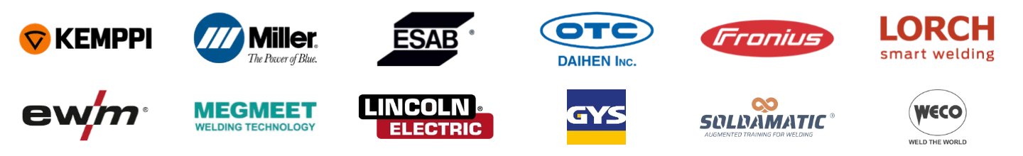 Zváracie zdroje predintegrované v SmoothTool: Kemppi, Miller, ESAB, OTC Daihen, Fronius, Lorch, EWM, Megmeet, Lincoln Electric, GYS, Soldamatic, Weco